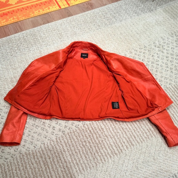 Lamarque Womens Leather Jacket Donna in grenadine, size M - Picture 11 of 16